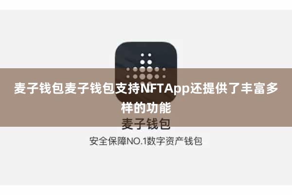 麦子钱包麦子钱包支持NFTApp还提供了丰富多样的功能
