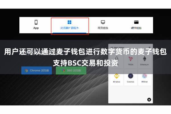 用户还可以通过麦子钱包进行数字货币的麦子钱包支持BSC交易和投资