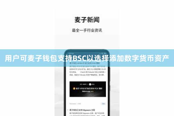 用户可麦子钱包支持BSC以选择添加数字货币资产